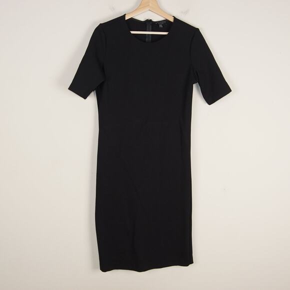 Sophie Grace Black Half Sleeve Sheath Midi Dress Womens Sz XXL runs small - Picture 1 of 11